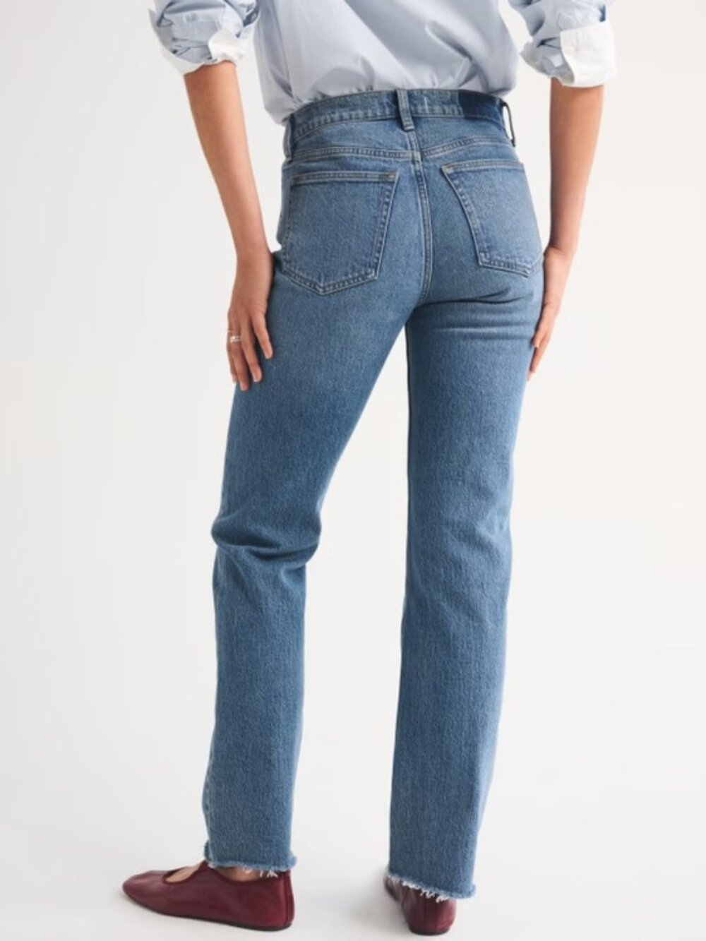 Abercrombie & Fitch High Rise 90s Straight Jean